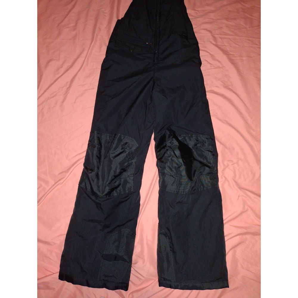 TSLA kids black snow overalls size large - Picture 2 of 5